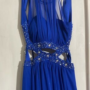 Royal blue prom dress / gown size 6